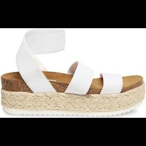 Steve Madden Kimmie Sandals, White - Size 8